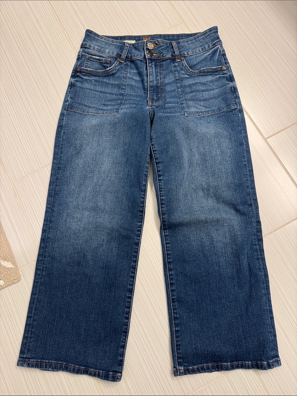 Kut From the Kloth Women’s Wide-Leg Blue Denim Jeans